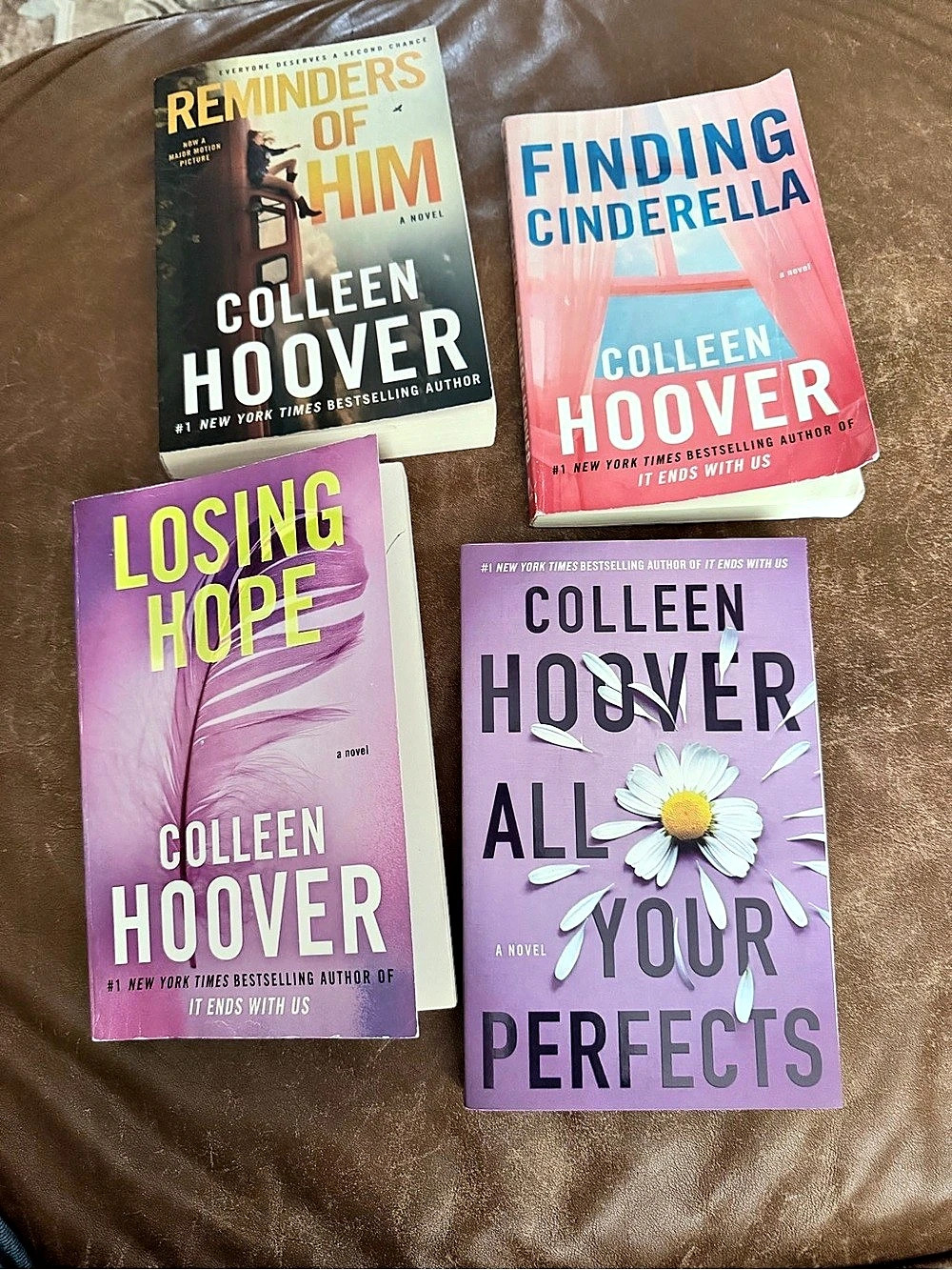 Colleen Hoover Paperback Novels Bundle of 4 Paperback Book Set of 4 Multicolor